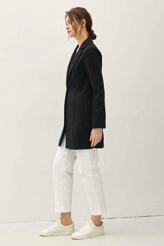 Be Cool Single Button Long Sleeve Coat with Pockets - SwagglyLife Home & Fashion Be Cool Single Button Long Sleeve Coat with Pockets - SwagglyLife Home & Fashion