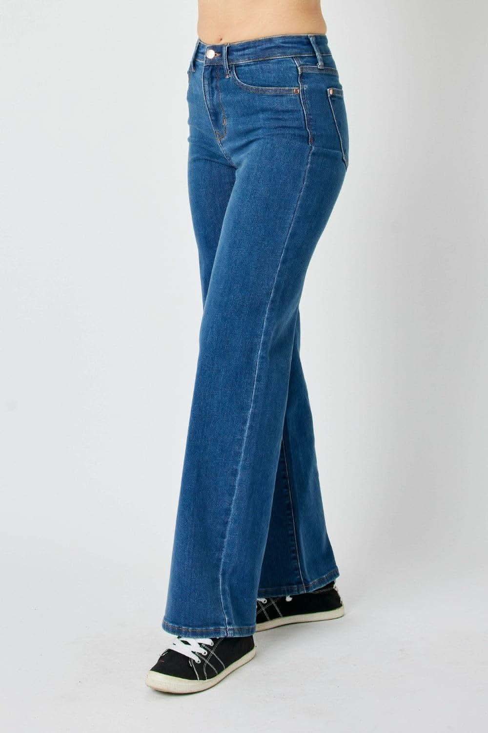 Judy Blue Full Size High Rise Straight Jeans - SwagglyLife Home & Fashion
