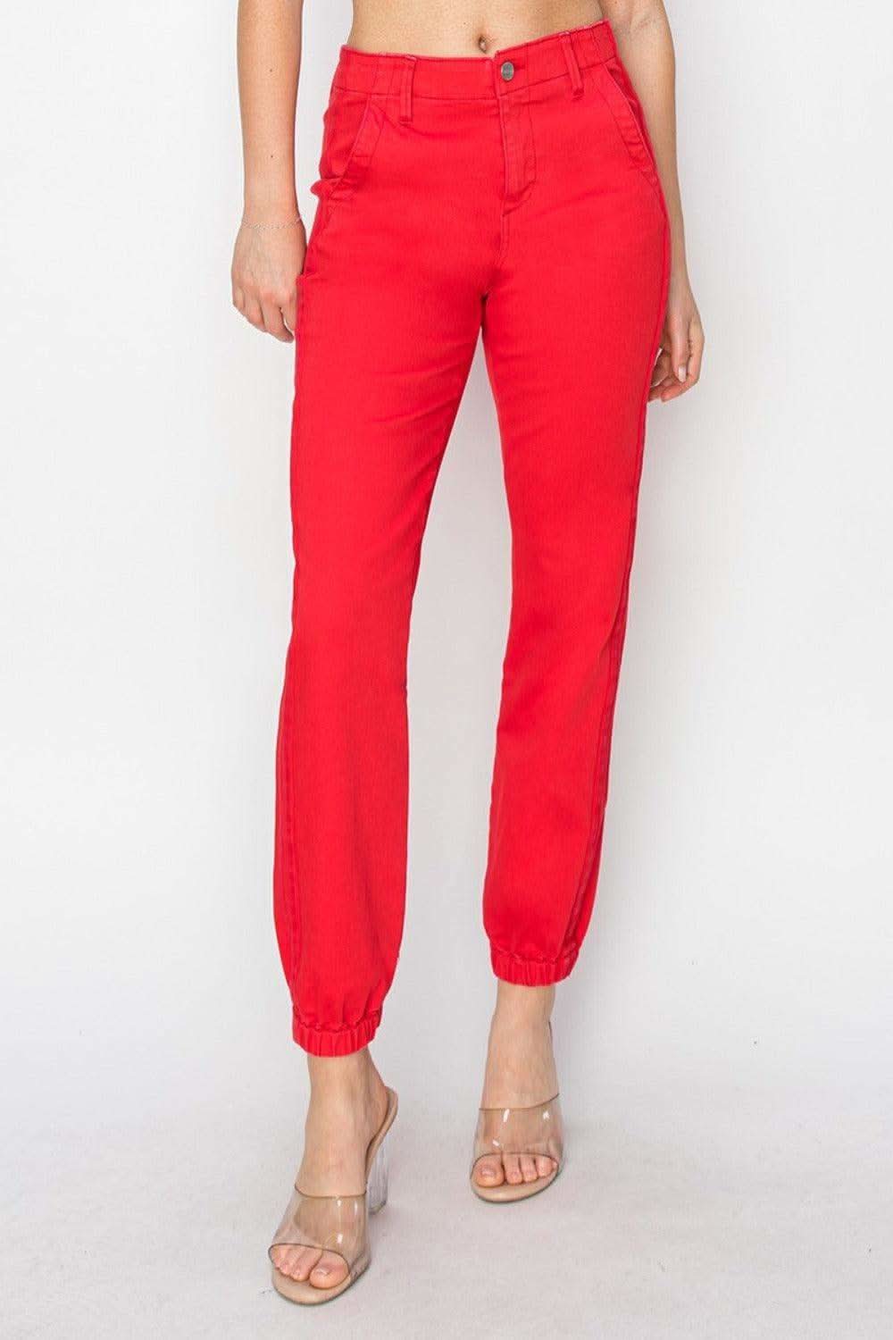 RISEN Full Size High Waisted Jogger Jeans in - Jeans photo