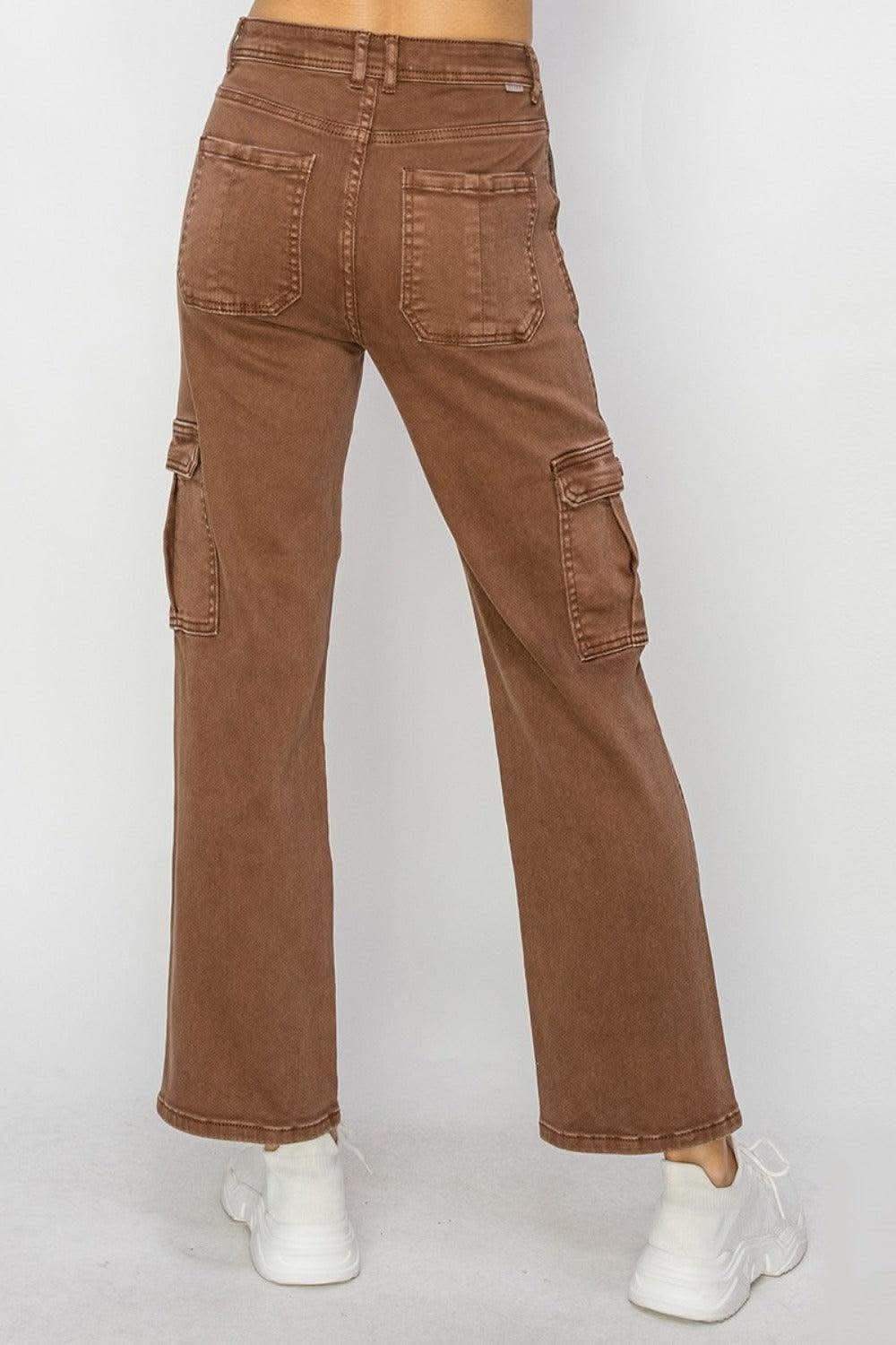 Risen Full Size High Rise Cargo Jeans in - Pants photo