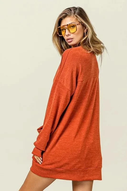 BiBi Open Front Drop Shoulder Cardigan with Pockets in - photo