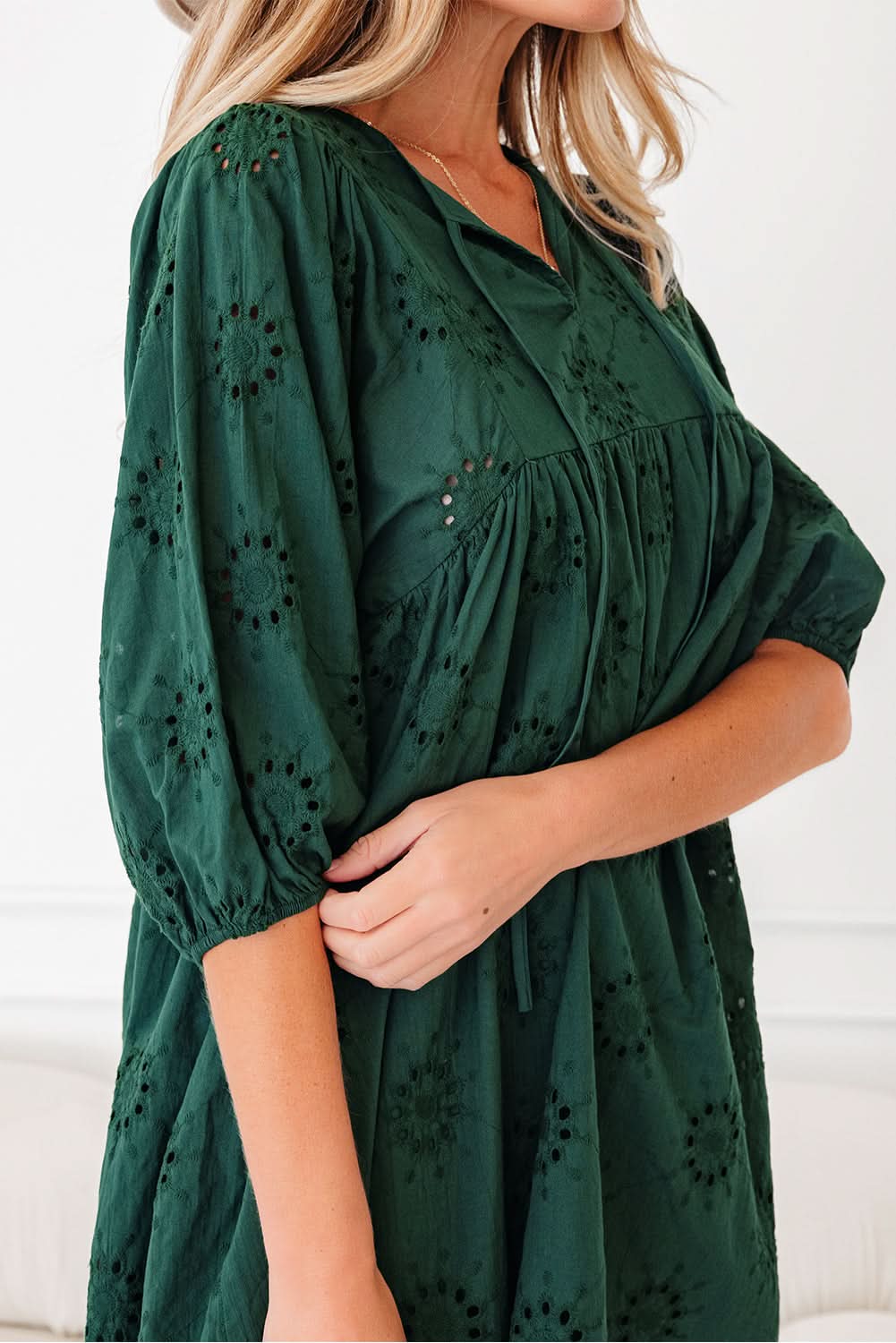 Beth Sleeve Swing Mini Dress in - Mini Dresses photo