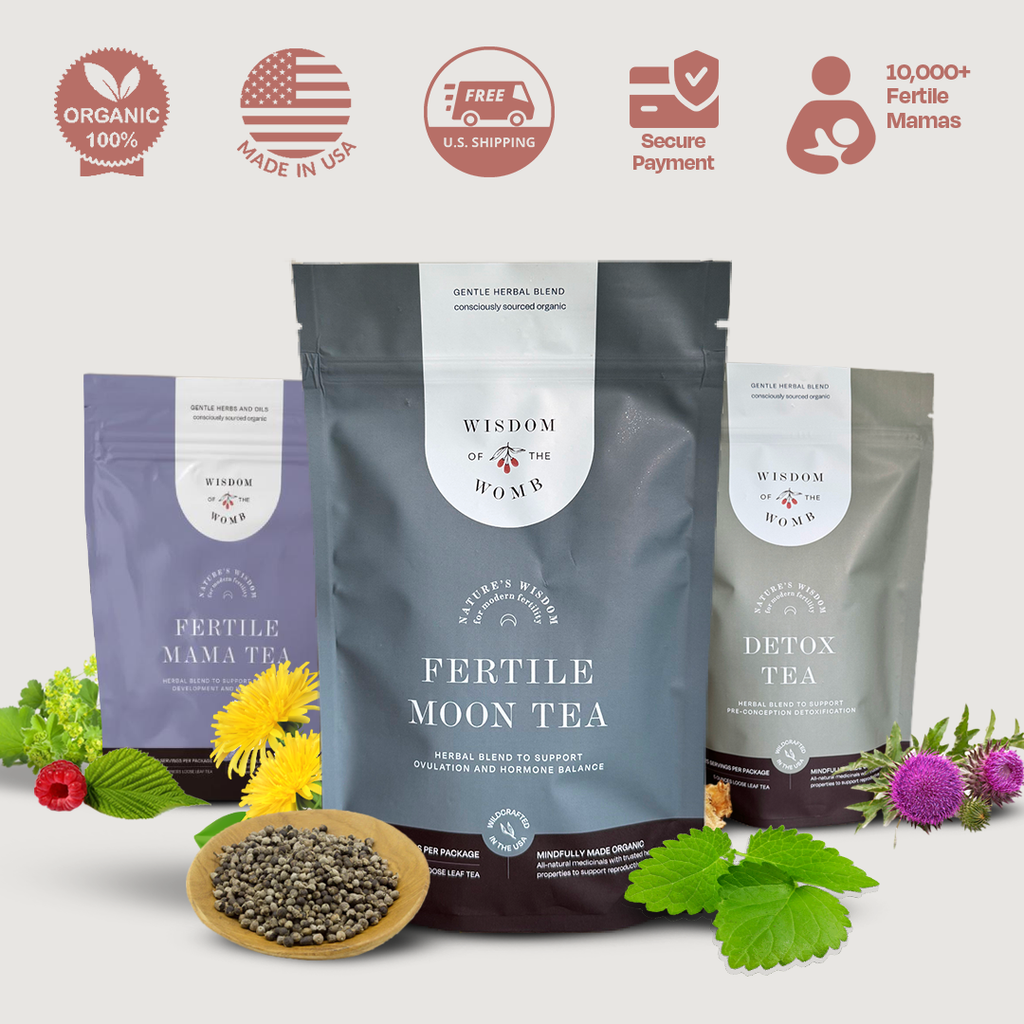 Moon Mama Fertility Tea Bundle - New Bundle in 2 oz - Bundle photo