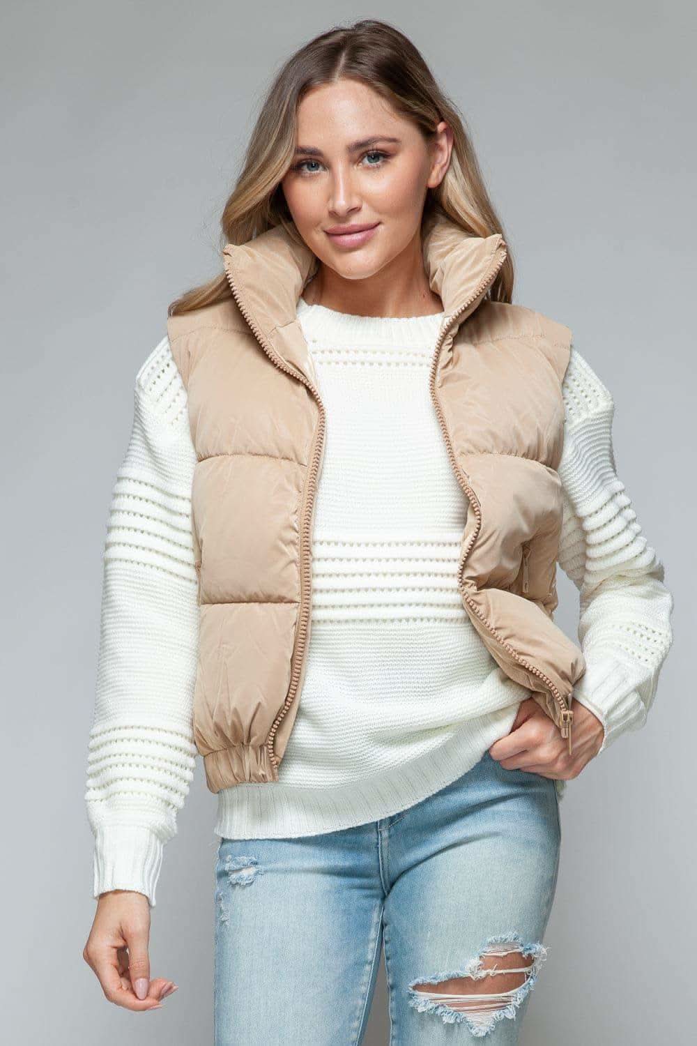 Snobbish Fine Fur Lining Quilted Vest - SwagglyLife Home & Fashion