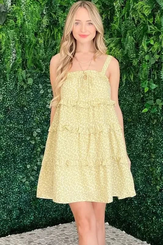 And The Why Ruffle Detailed Floral Babydoll Dress - SwagglyLife Home & Fashion