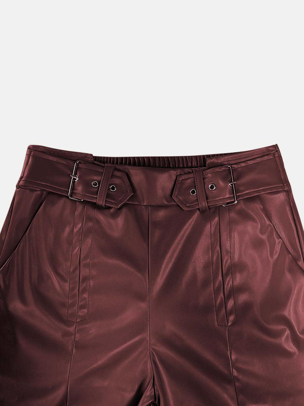 Half Elastic Waist Wide Leg Pants - SwagglyLife Home & Fashion