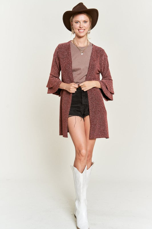 Glitter Bell Seeve Kimono Cardigan in - photo