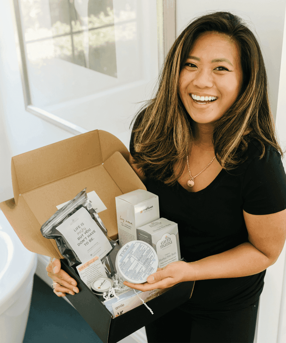 Sunflower Motherhood Postpartum Recovery Box in - Baby Gift Set photo