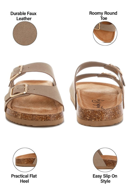 London Rag Gloriosa The Double Strap Slide Sandals in - photo
