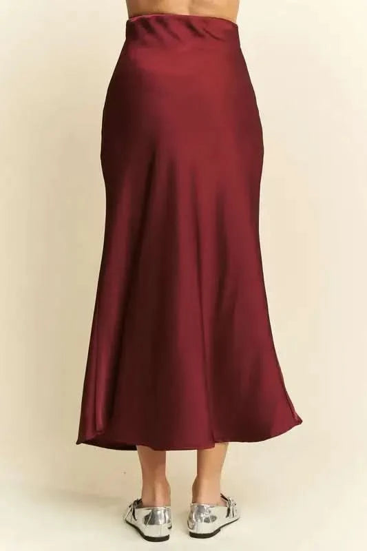 Davi & Dani High Waist Midi Skirt in - photo