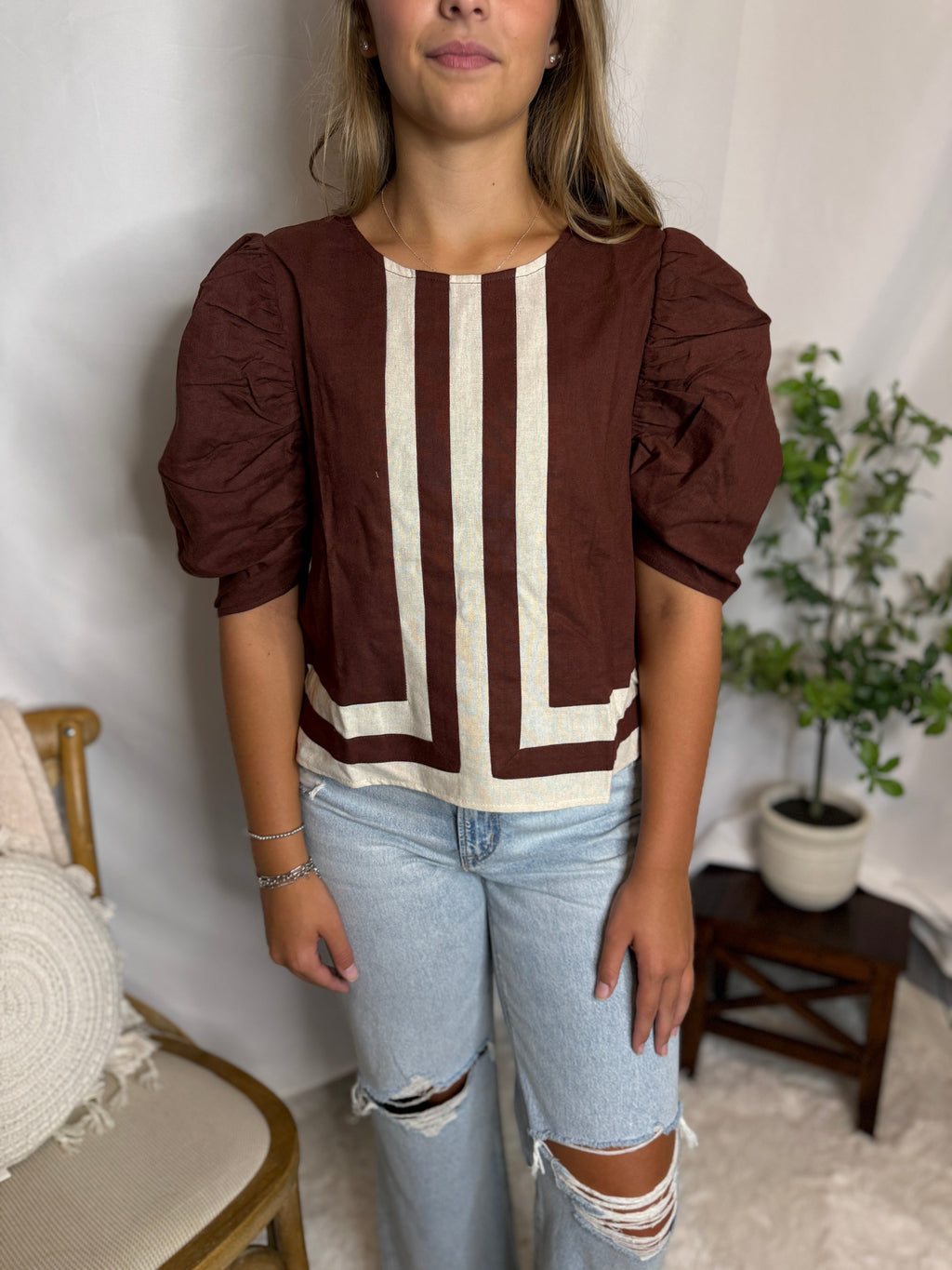 The Puff Sleeve Blouse in - photo