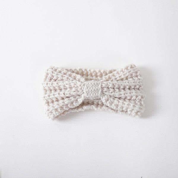 Knitted Bow Winter Headband in IVIV IVORY Os - Headbands photo
