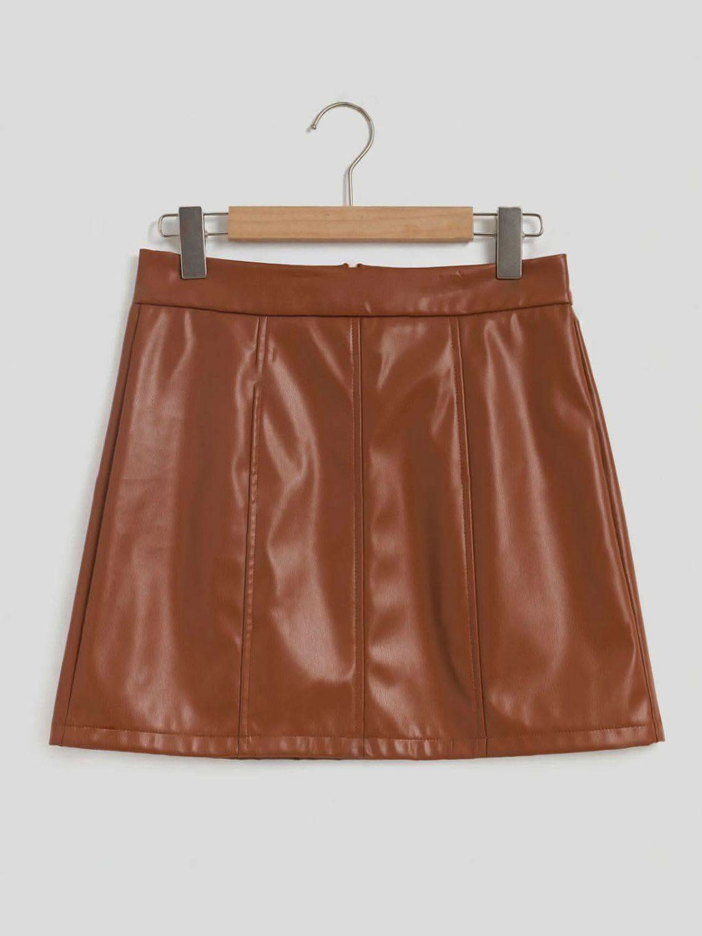 Mini Skirt with Zipper - SwagglyLife Home & Fashion