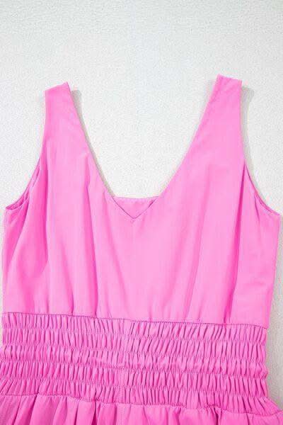 Drawstring Wide Strap Romper - SwagglyLife Home & Fashion