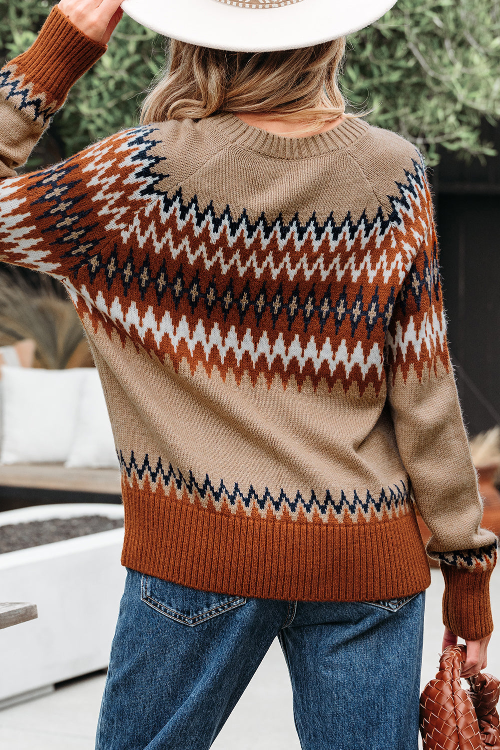 Eva Aztec Crew Neck Sweater in - Sweaters & Cardigans/Sweaters photo