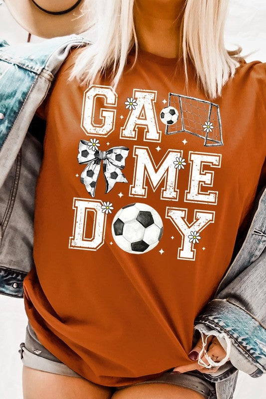 Soccer Game Day Graphic Plus Tee in AUTUMN - photo