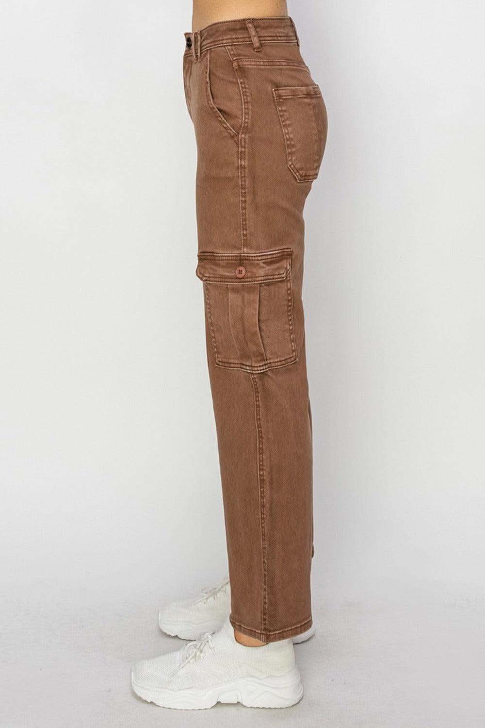 Risen Full Size High Rise Cargo Jeans in - Pants photo