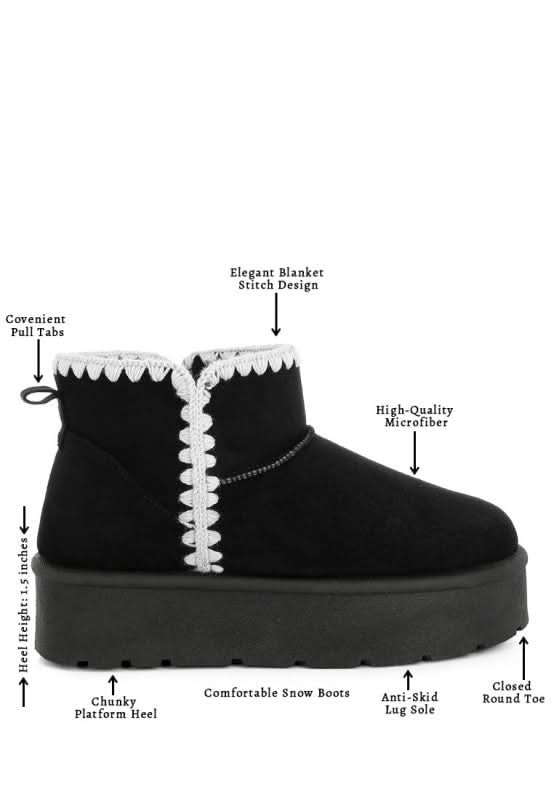 Rochas Scalloped Detail Snow Boots in - photo