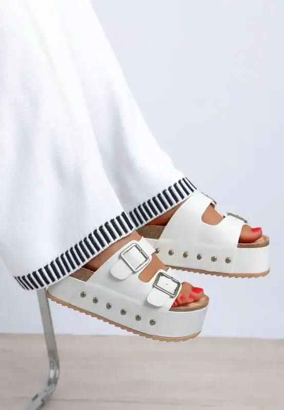 Impala Studded Faux Leather Slip Ons in - photo