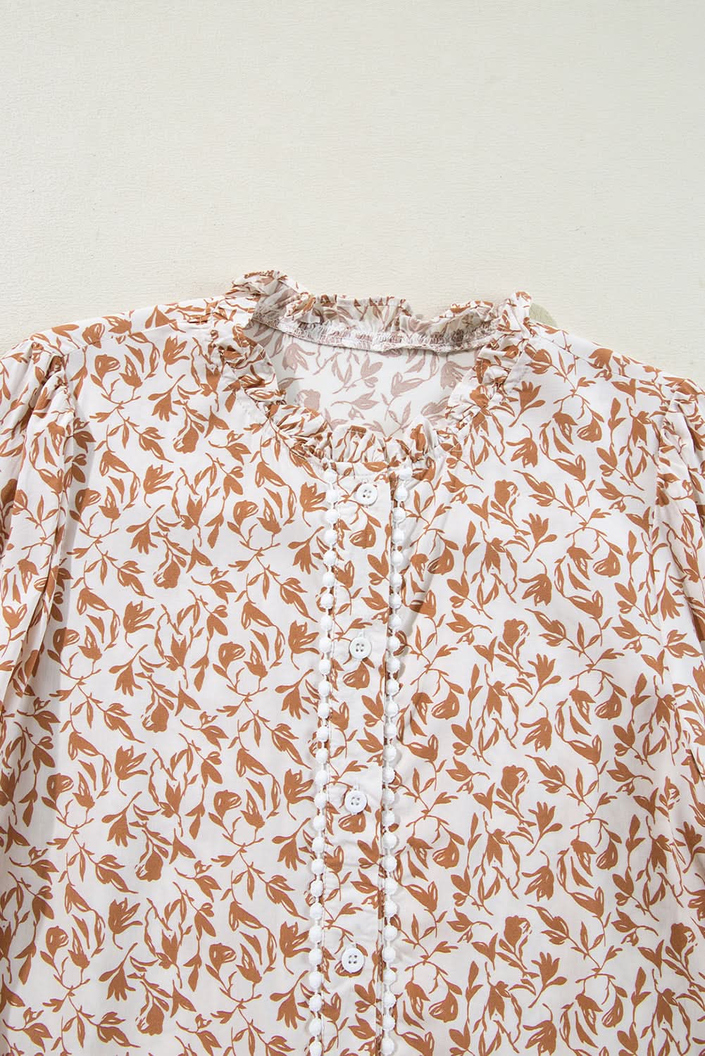 Melanie Lace Floral Puff Sleeve Top in - Tops/Blouses & Shirts photo