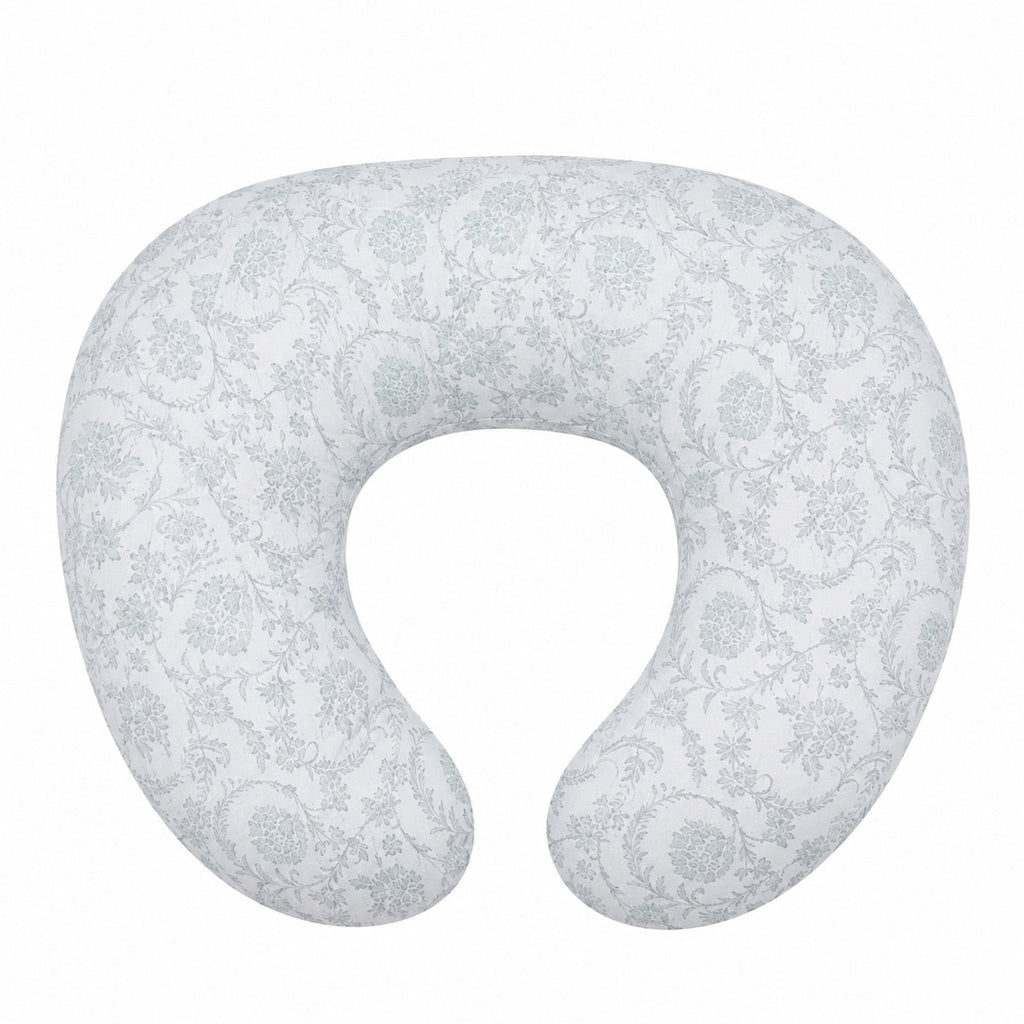 Little Mae & Co. Sage Green Chinoiserie Ruffle Nursing Pillow Cover - Original Cover No Ruffle