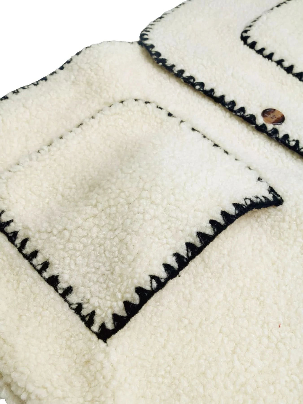 V-Neck Button Up Vest Coat in - photo