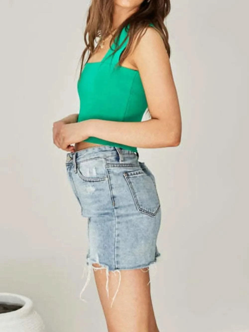 Square Neck Wide Strap Tank - SwagglyLife Home & Fashion