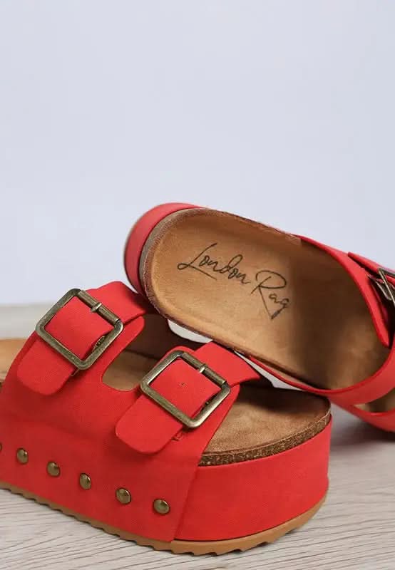 Impala Studded Faux Leather Slip Ons in - photo