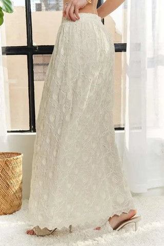 ADORA Elastic Waist Applique Maxi Skirt - SwagglyLife Home & Fashion ADORA Elastic Waist Applique Maxi Skirt - SwagglyLife Home & Fashion