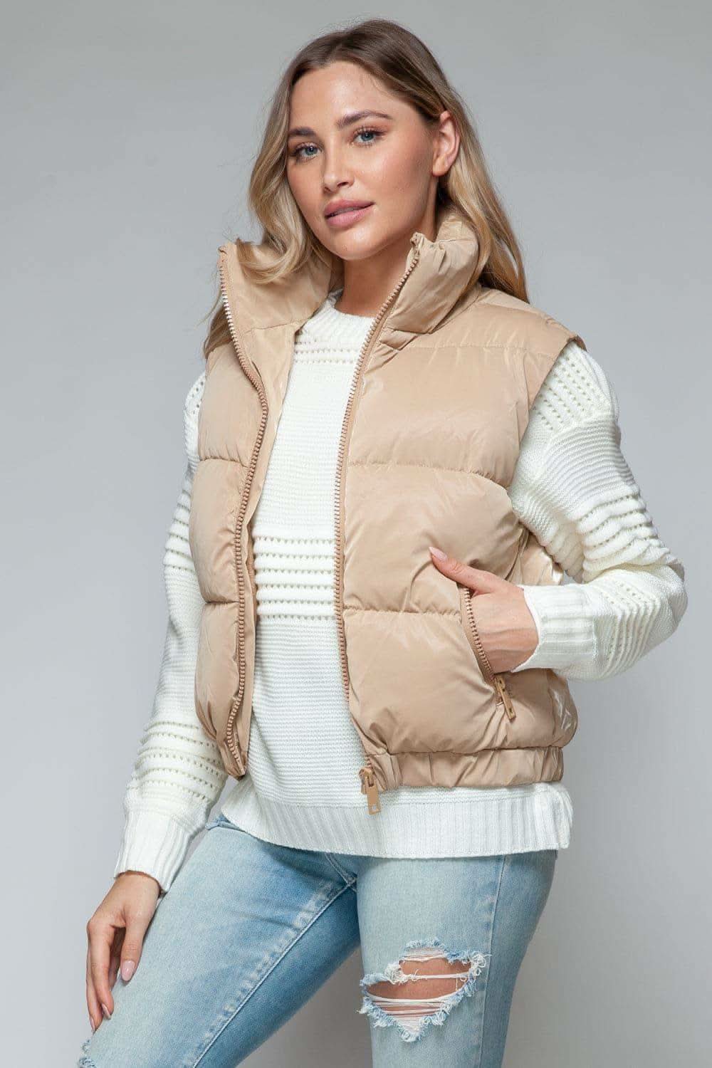 Snobbish Fine Fur Lining Quilted Vest - SwagglyLife Home & Fashion