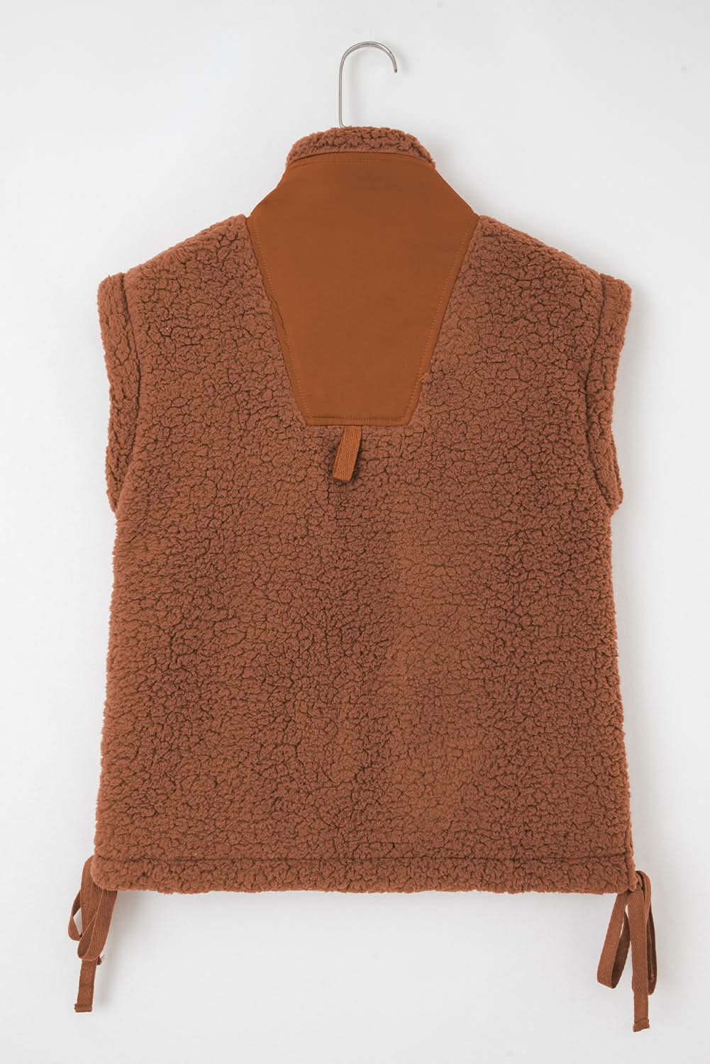 Evelyn Knot Side Plush Vest in - Vests photo