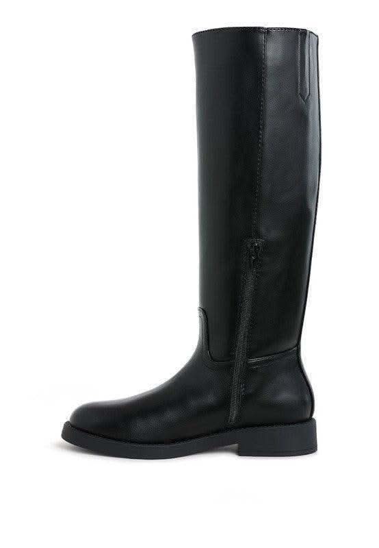 Rag Company Kiang Metal Chain Link Detail Calf Boots in - Boots photo