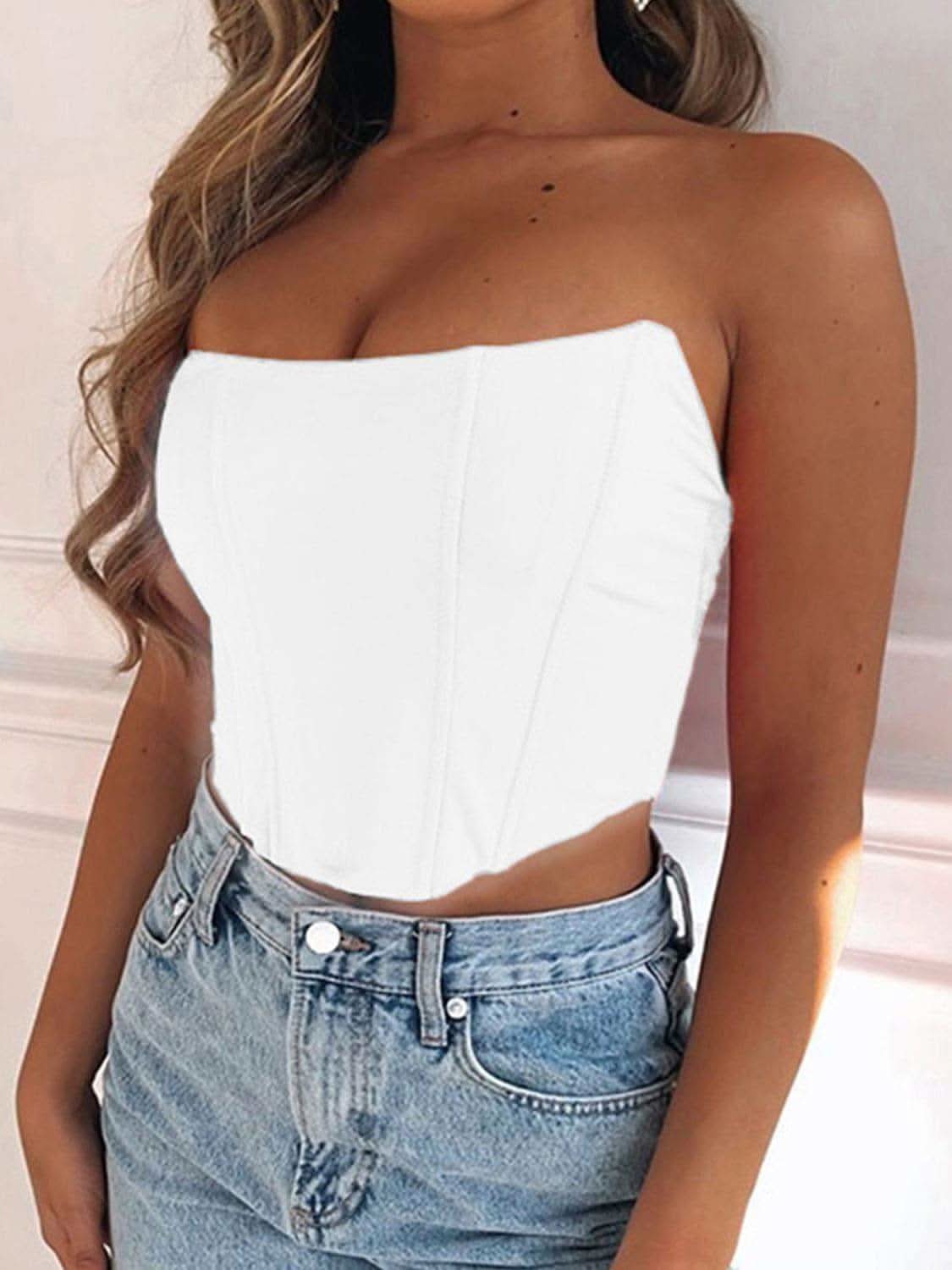 Amber Tube Cropped Top - SwagglyLife Home & Fashion Amber Tube Cropped Top - SwagglyLife Home & Fashion