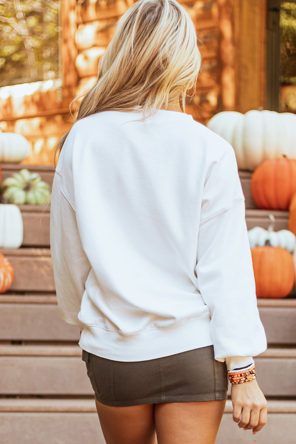 Blair Halloween Pumpkin Patched Pullover Sweatshirt in - Tops/Sweatshirts & Hoodies photo