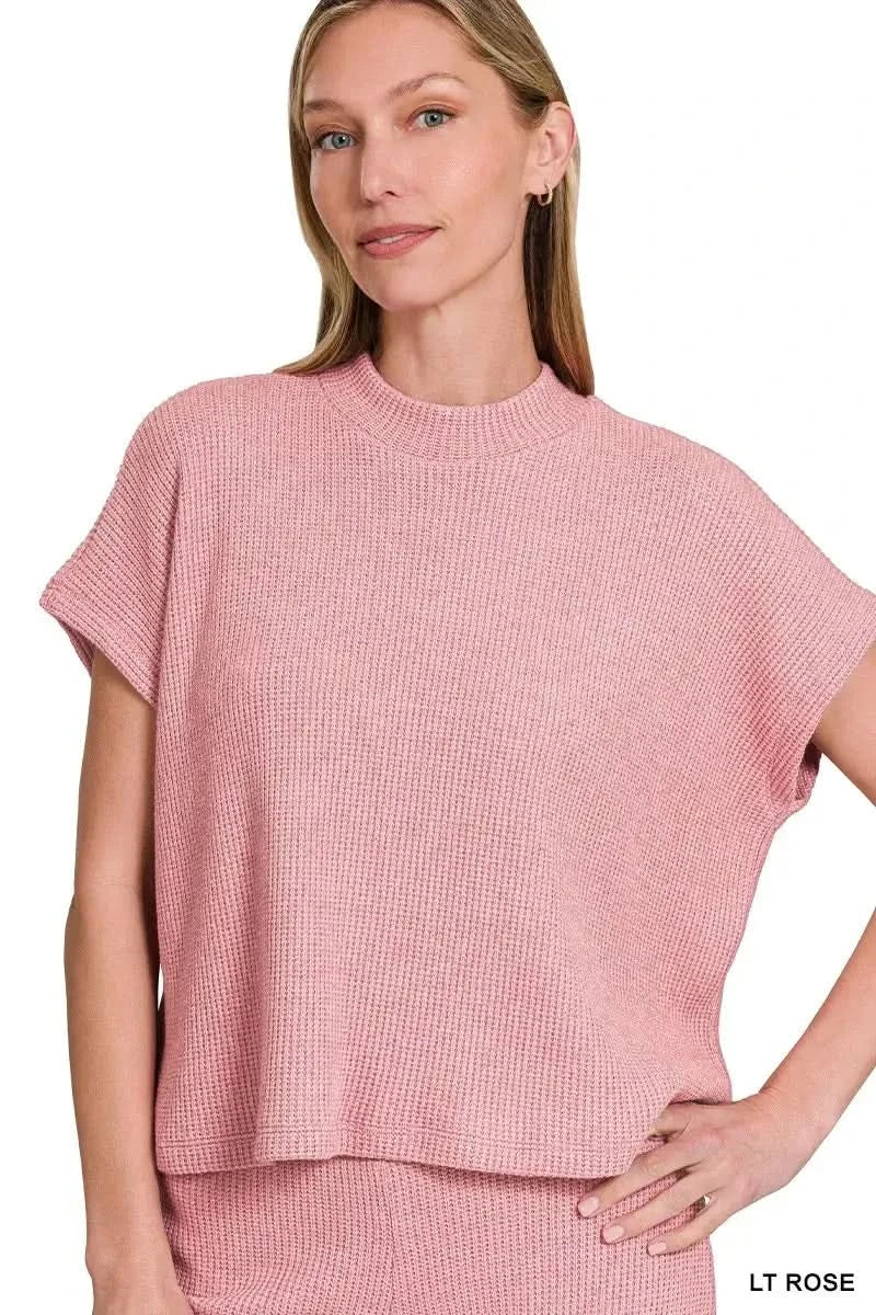 Zenana Sweater Boxy Top & Long Pants Set in - photo