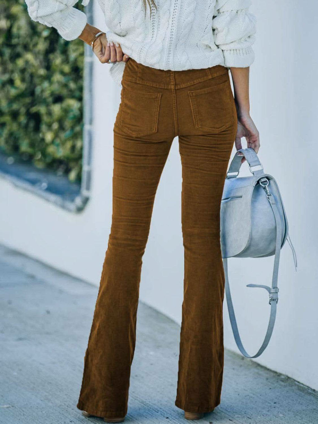 High Waist Bootcut Pants in - photo