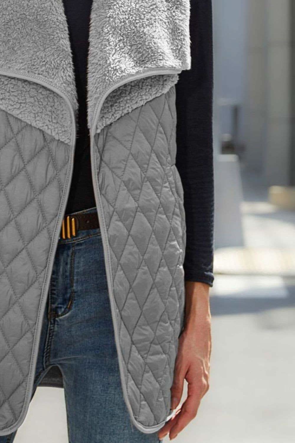 Open Front Collared Vest in - photo