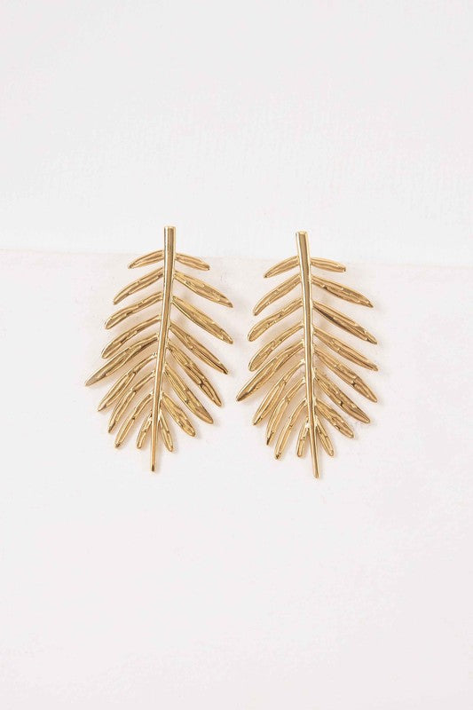 Palm Statement Earrings in - photo