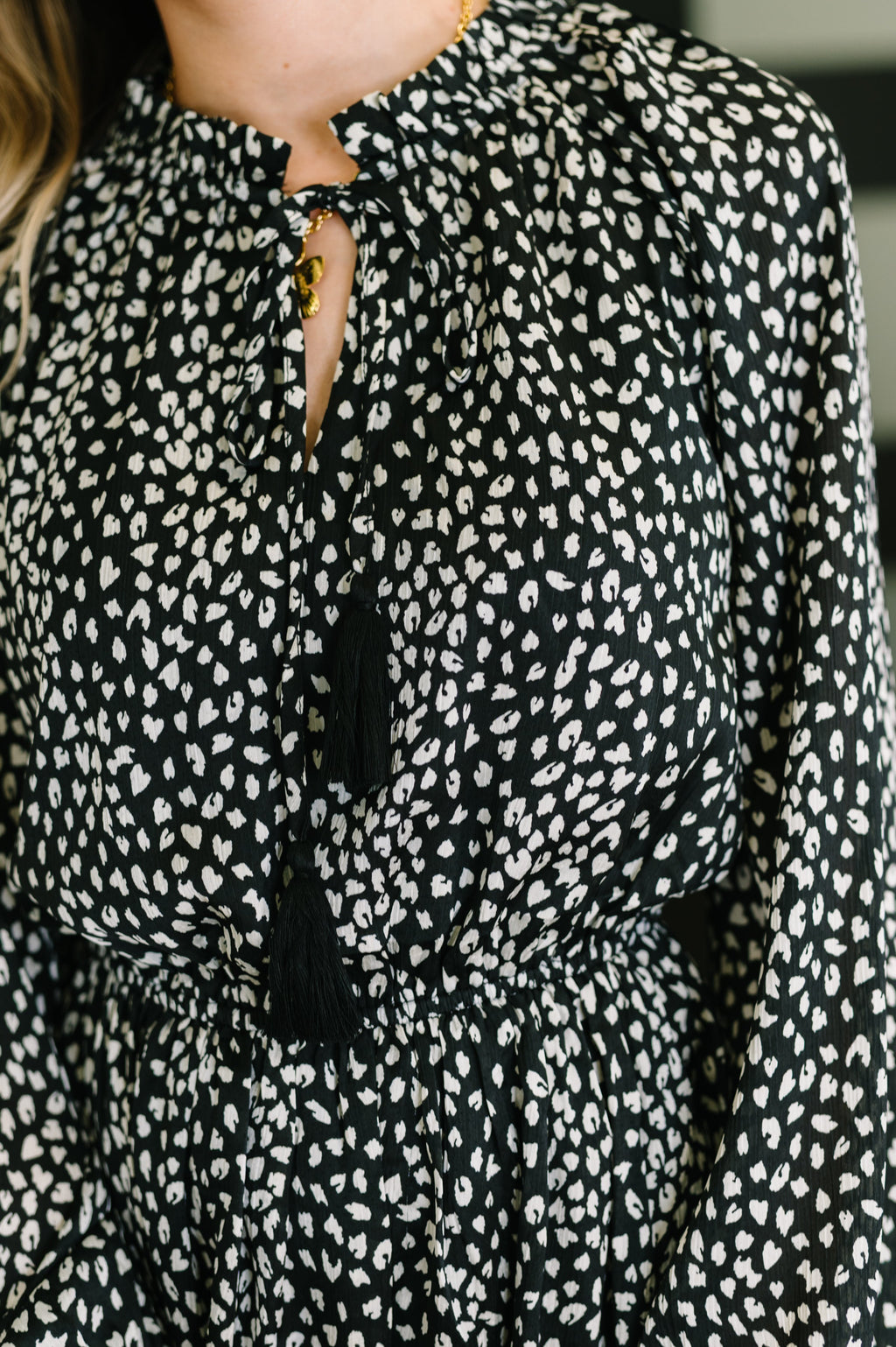 A Cheeky Little Time Tiered Dress in Black in - Womens photo