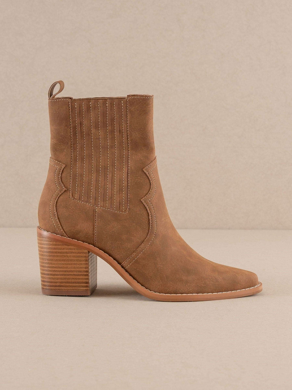 The Addison | Brown Perfectly Paneled Western Boot in - BOOTS & BOOTIES photo