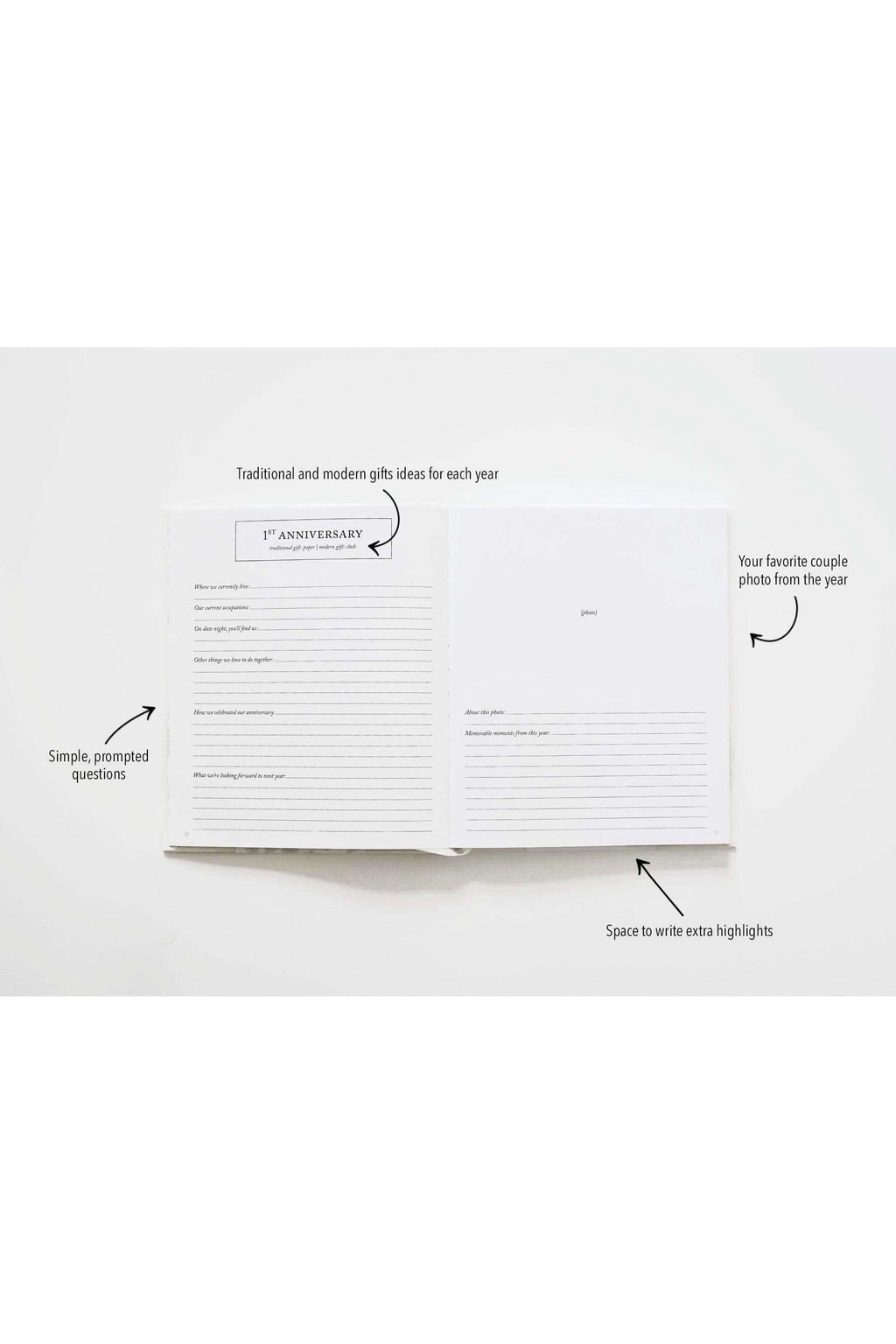 Duncan & Stone Paper Co. Anniversary Journal - SwagglyLife Home & Fashion