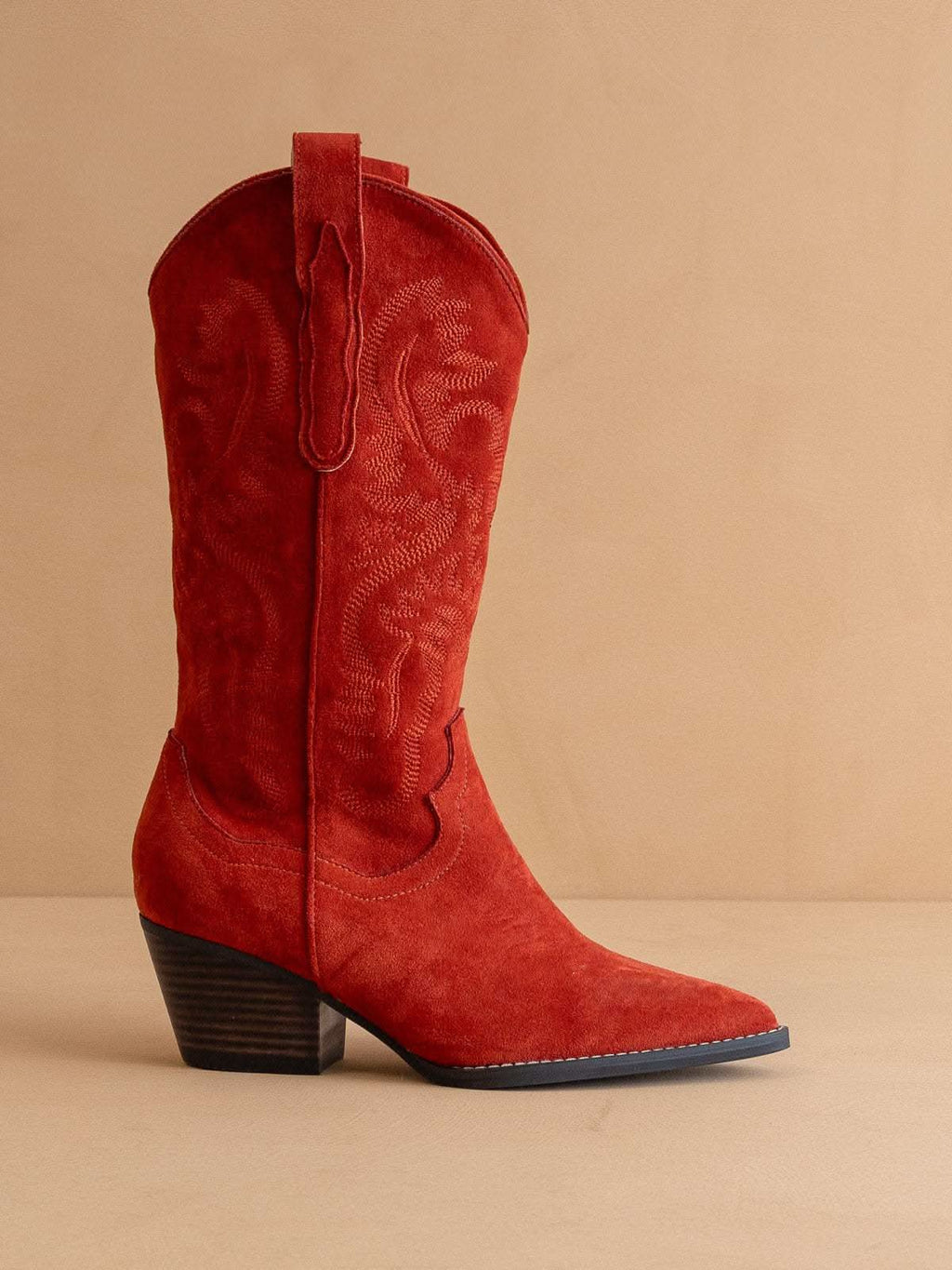 The Amaya | Red Classic Cowgirl Boot in - BOOTS & BOOTIES photo