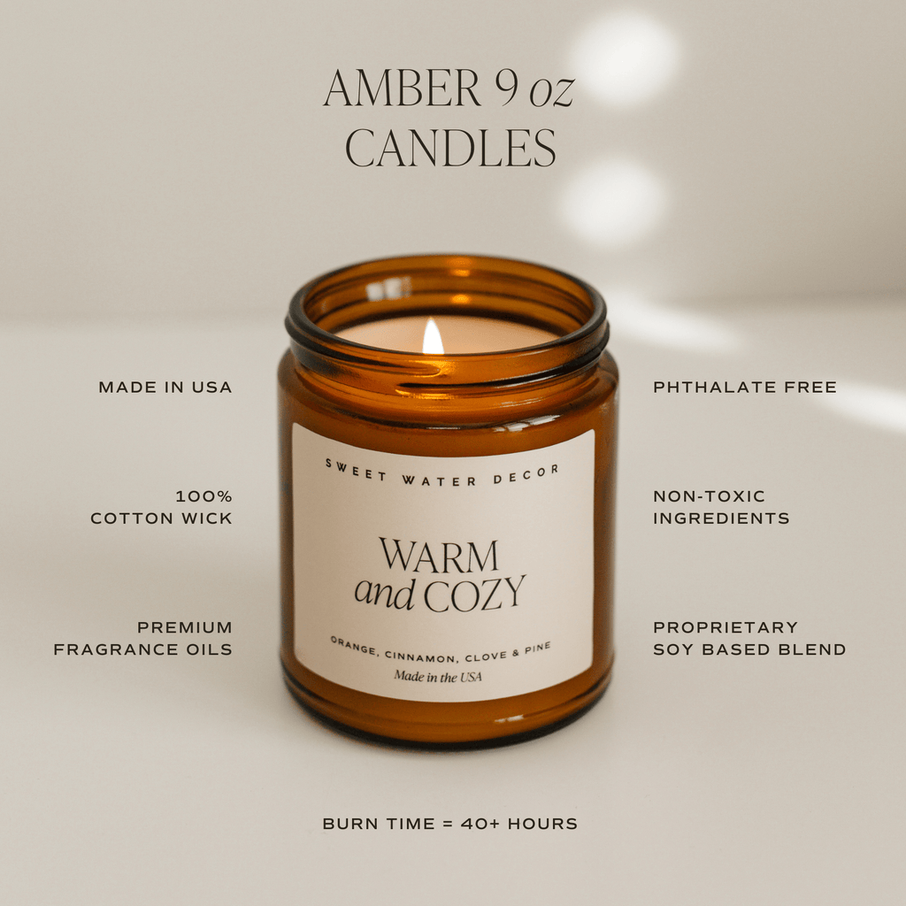 Christmas Tree Soy Candle - Amber Jar - 9 oz in - Candles photo
