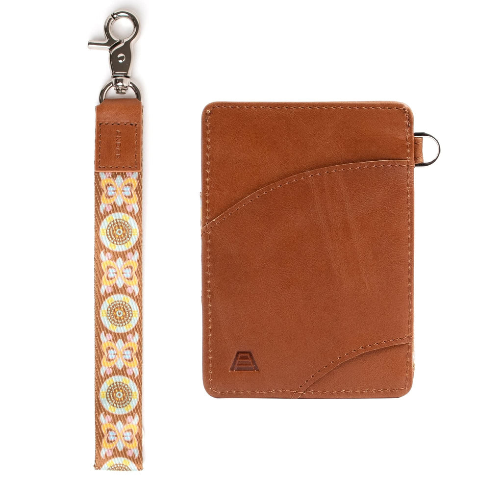Andar The Ari in Camel Tan | Floral - Wallets photo