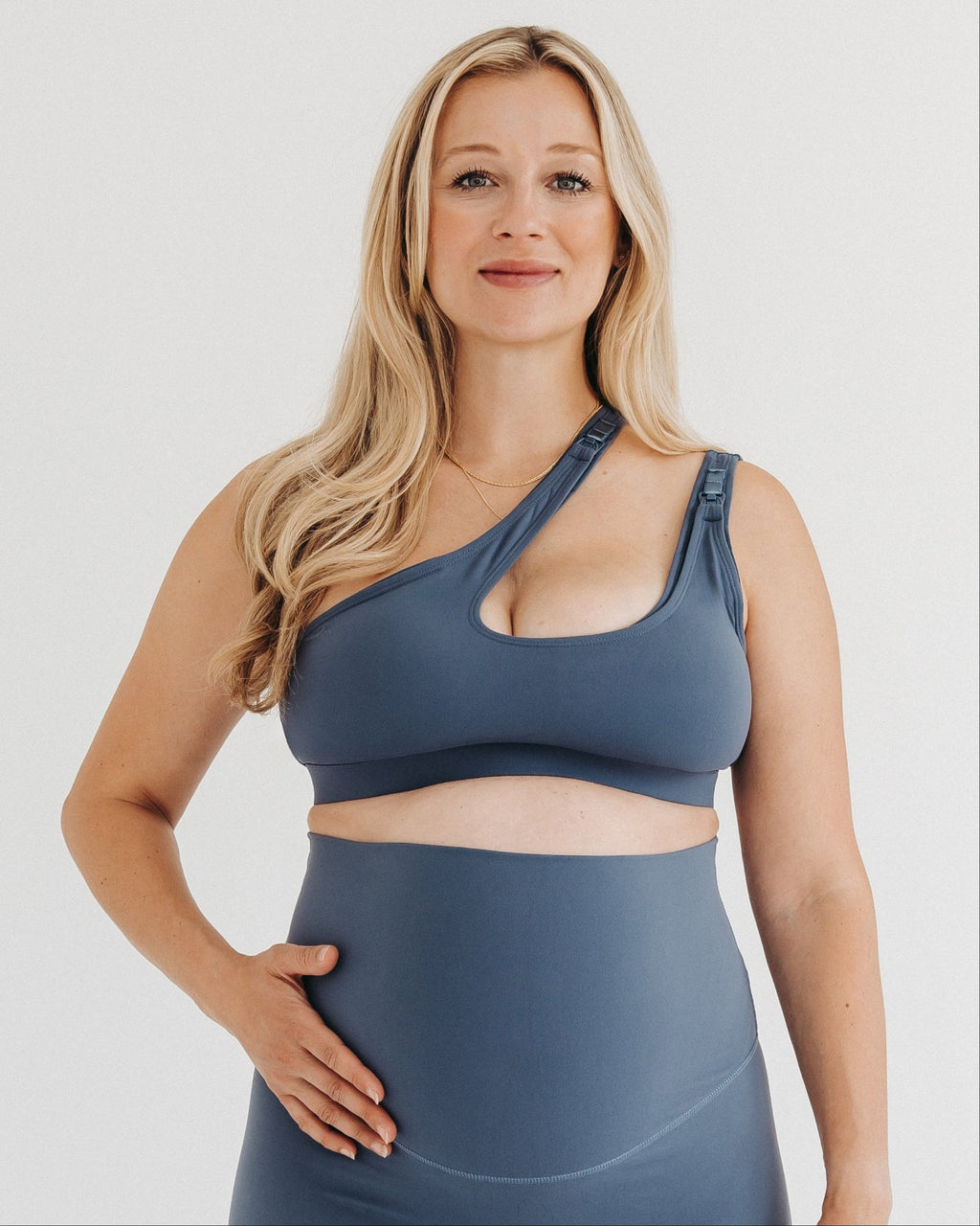 AXK CORE Cross Body Nursing Bra in Blue - photo