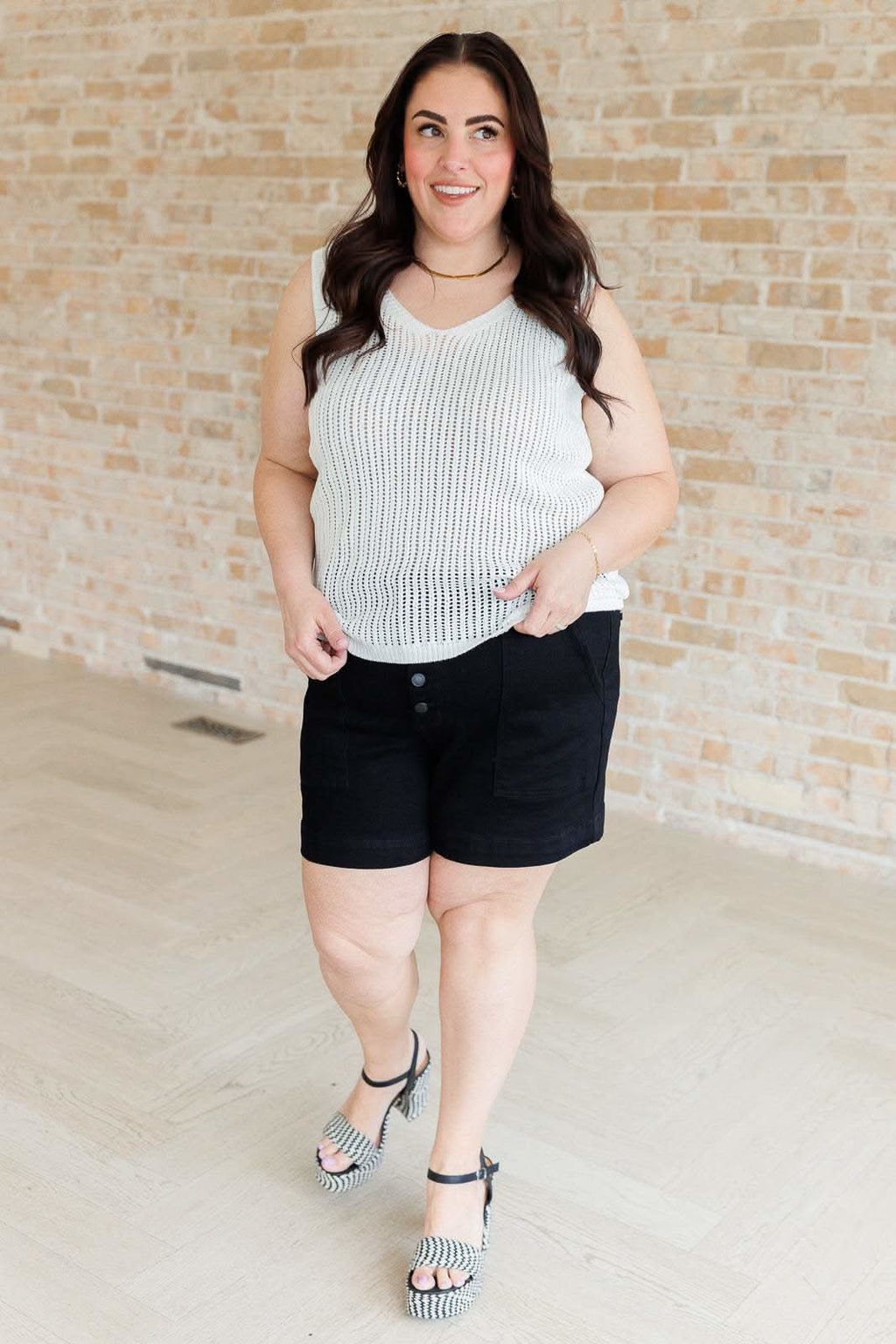 As It Was V-Neck Sweater Tank in - Tops photo