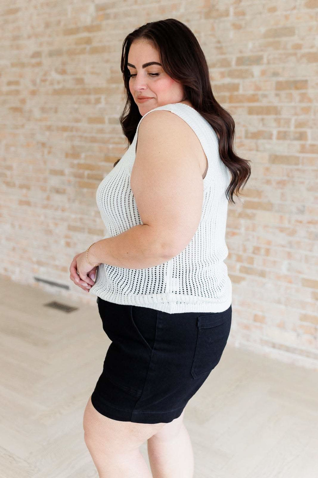 As It Was V-Neck Sweater Tank in - Tops photo