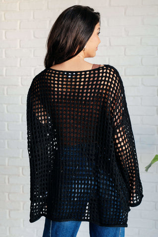 Ask Anyway Fishnet Sweater - SwagglyLife Home & Fashion Ask Anyway Fishnet Sweater - SwagglyLife Home & Fashion