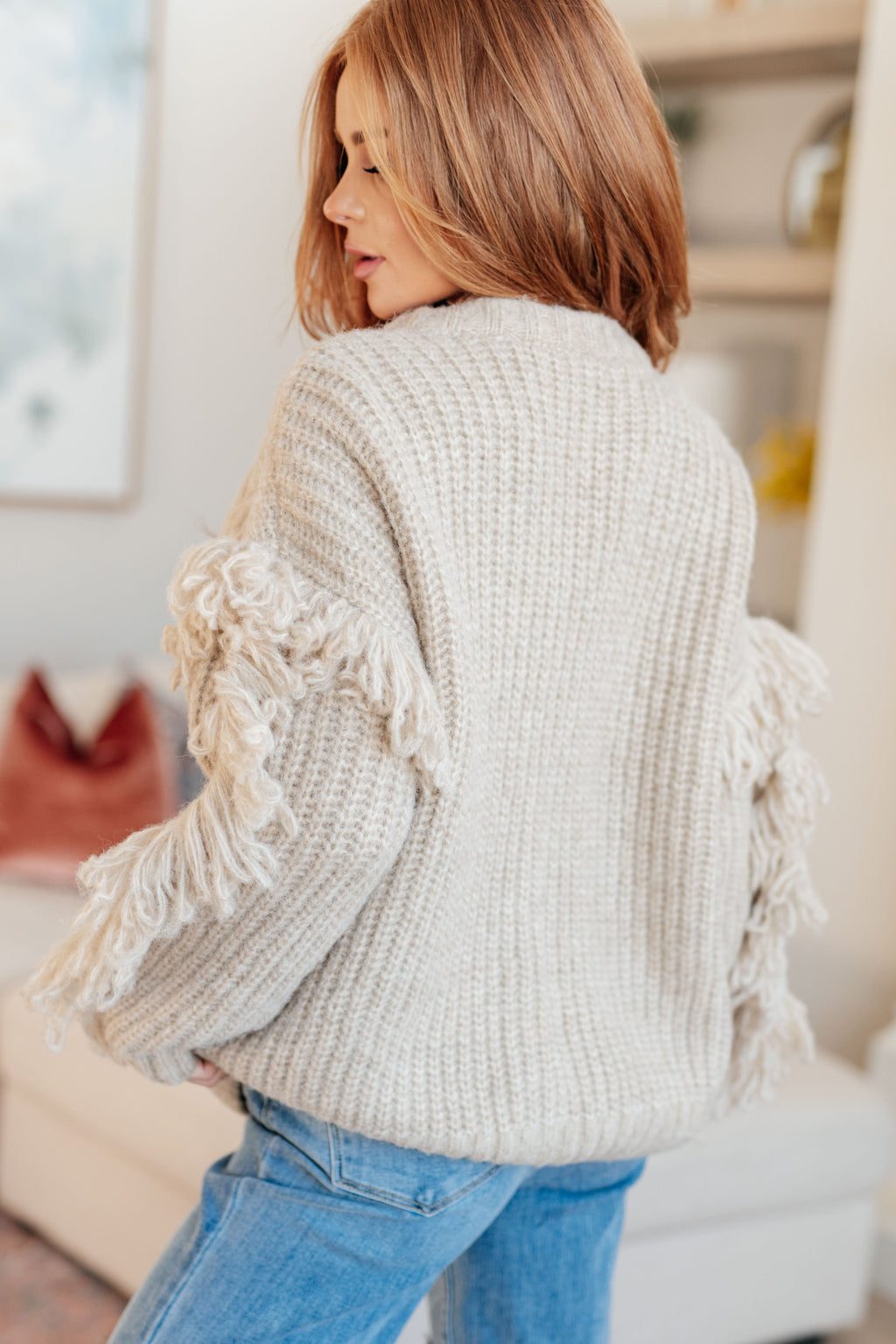Ask Me About It Fringe Cardigan in - Layers photo