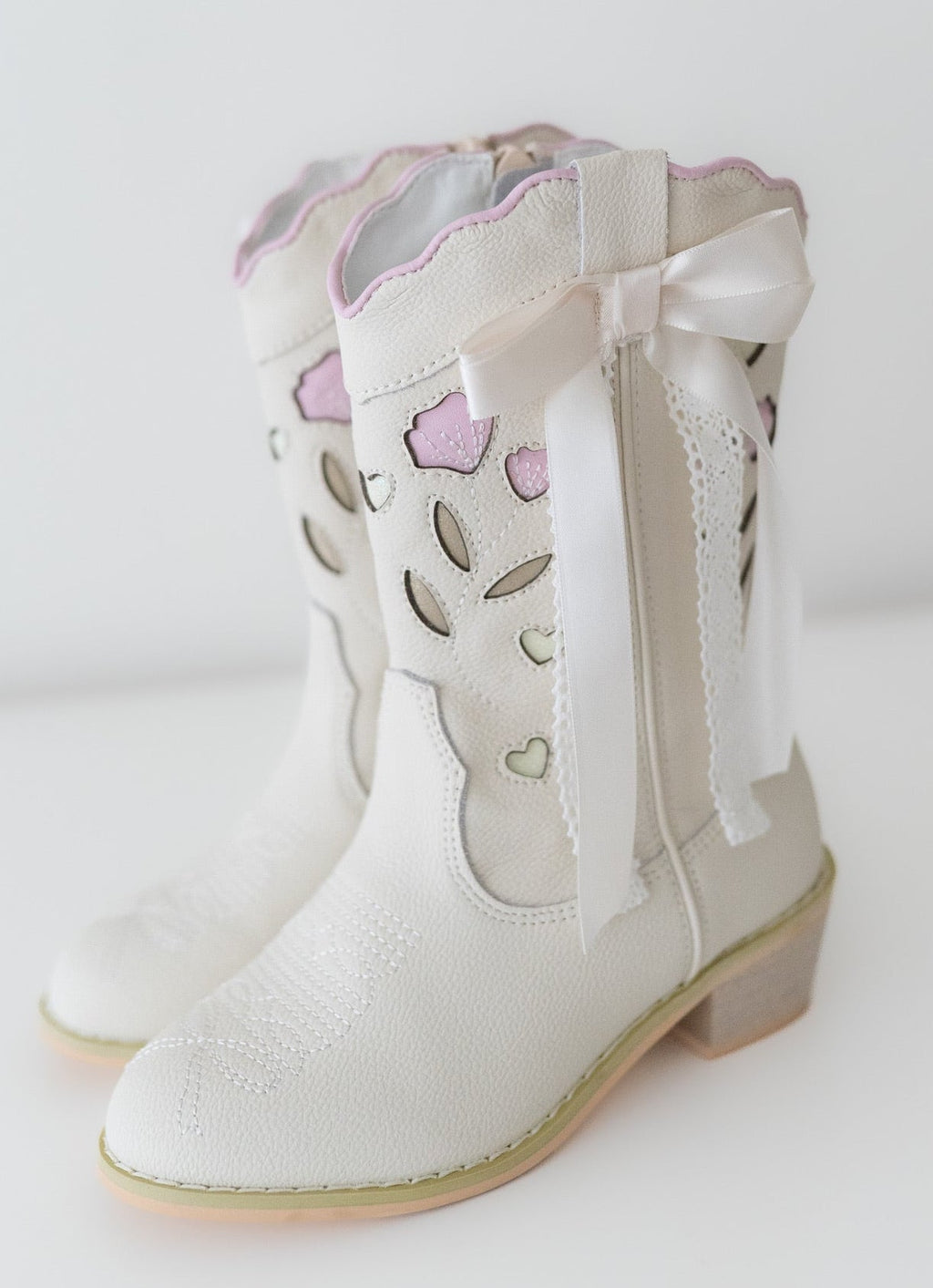 Women's Sweetheart Bow Cowgirl Boot- White (runs small, size up) in - Shoes photo
